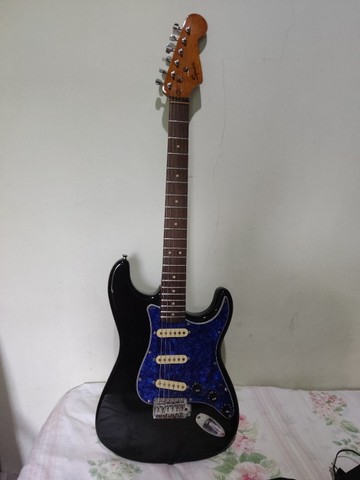 Baixei Preço Guitarra Fender Squier Stratocaster Bullet + Bag Luxo - Foto 2