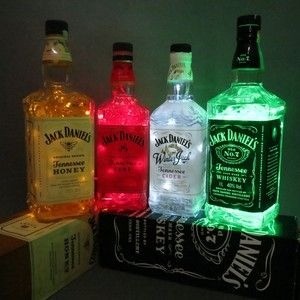 Luminária de garrafa Jack Daniel's LED