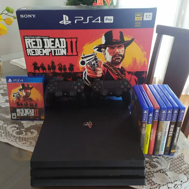 Combo de Jogos PS4 - Red Dead Redemption 2 God Of War Watch Dogs 2