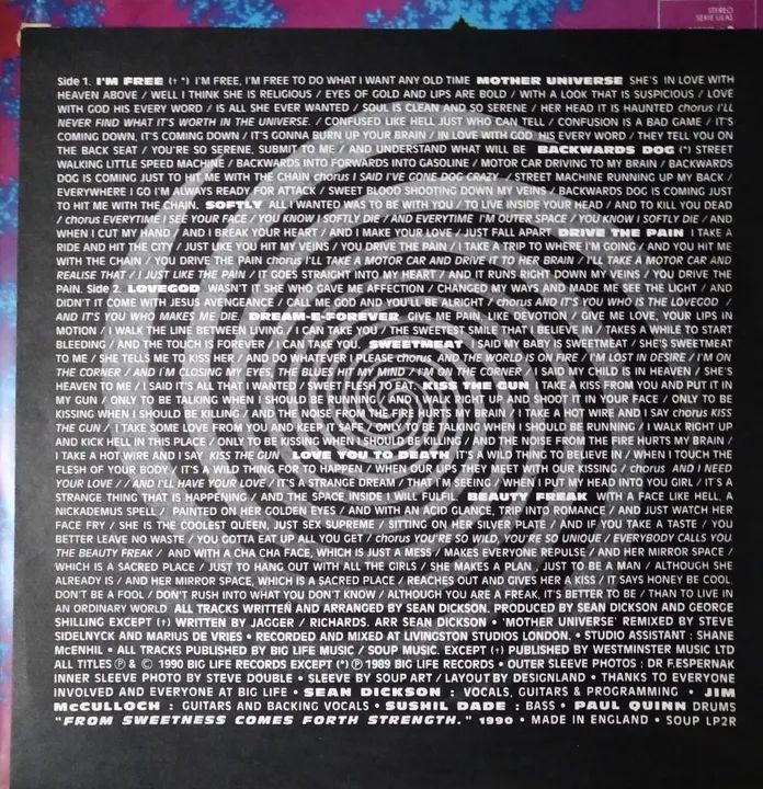 LP The soup dragons - Love god - Foto 3