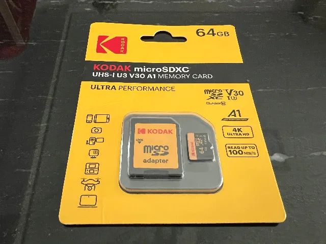 Cartão Micro SD Lexar Kodak 64GB 633x Original 4K Drones Gopro - Foto 2