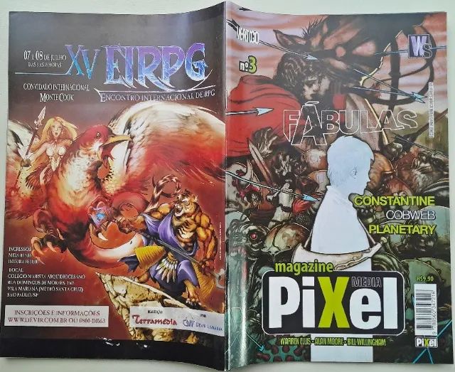 Monstro do Pântano (Abril) nº 14, Pixel Media Magazine nºs 3 e 16 - R$ 10,00 cada. - Foto 2