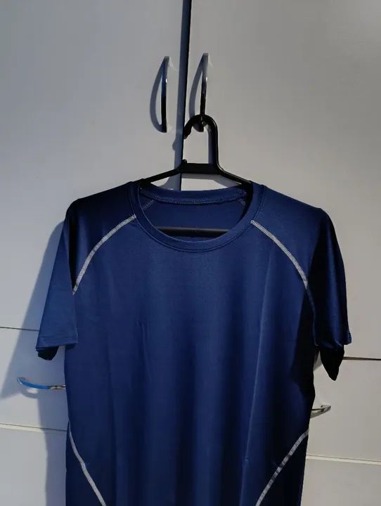 Camisetas Esportivas De Compressão e Dry FitAzul 