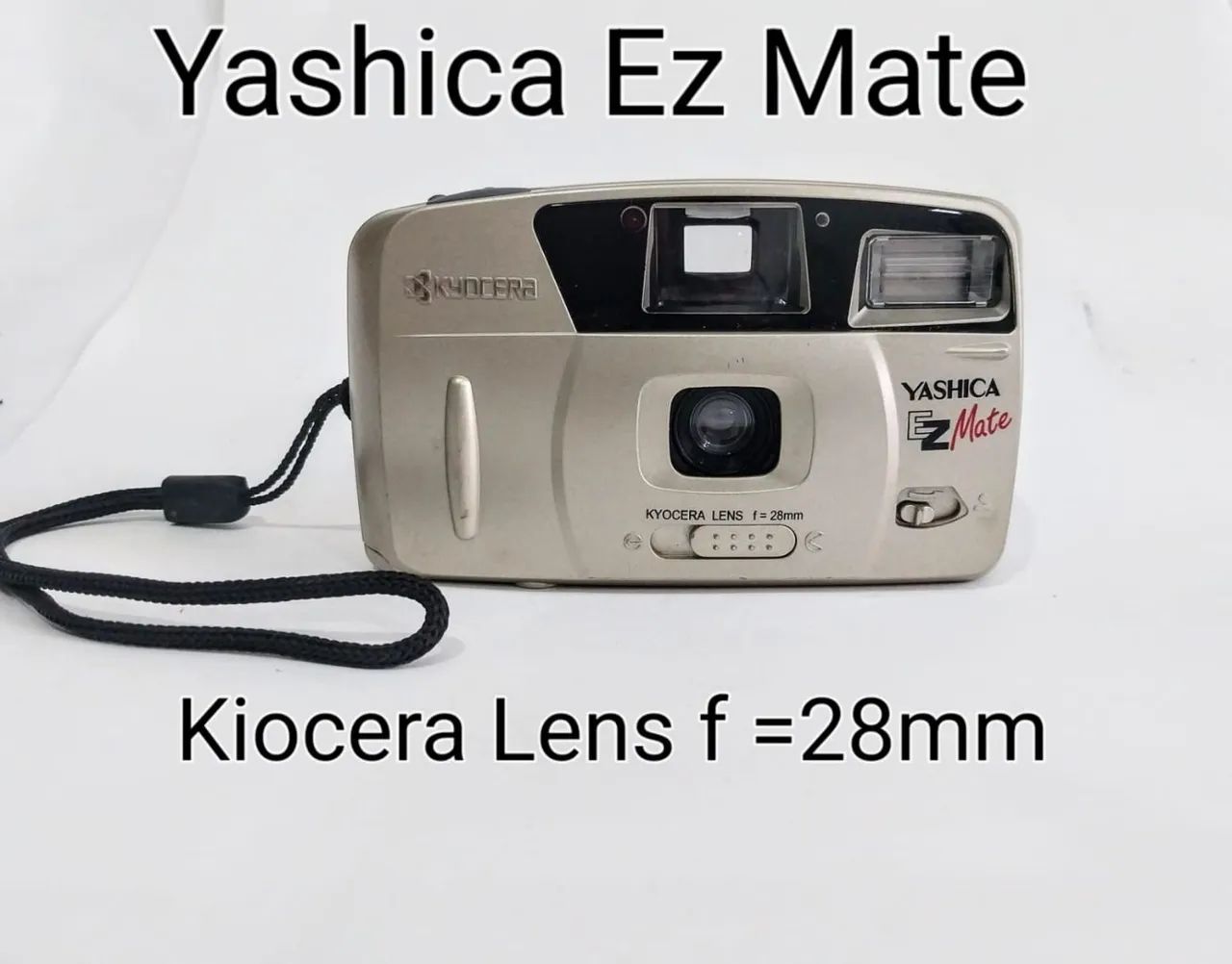 Câmera Analógica Antiga. <br>Yashica Ez Mate Kiocera Lens f=28mm