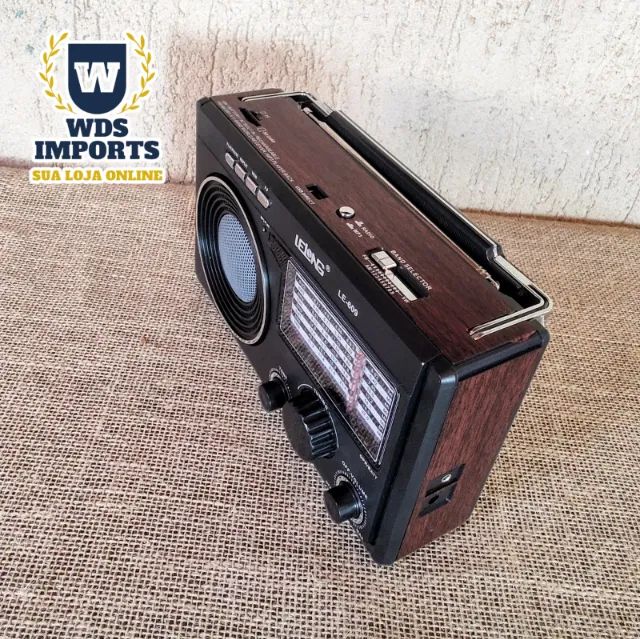 Radio Am / Fm Usb  Retrô Vitage Recarregável - Foto 3