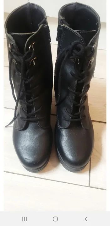 Bota Coturno  Satinato Tam 36 - Foto 3