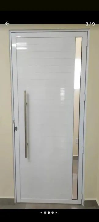 Porta em Alumínio de Entrada (Novo)