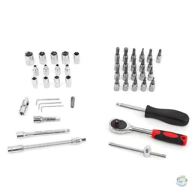 Kit 46 Chave Catraca Jogo De Soquetes Allen Torx Ferramentas - Foto 2