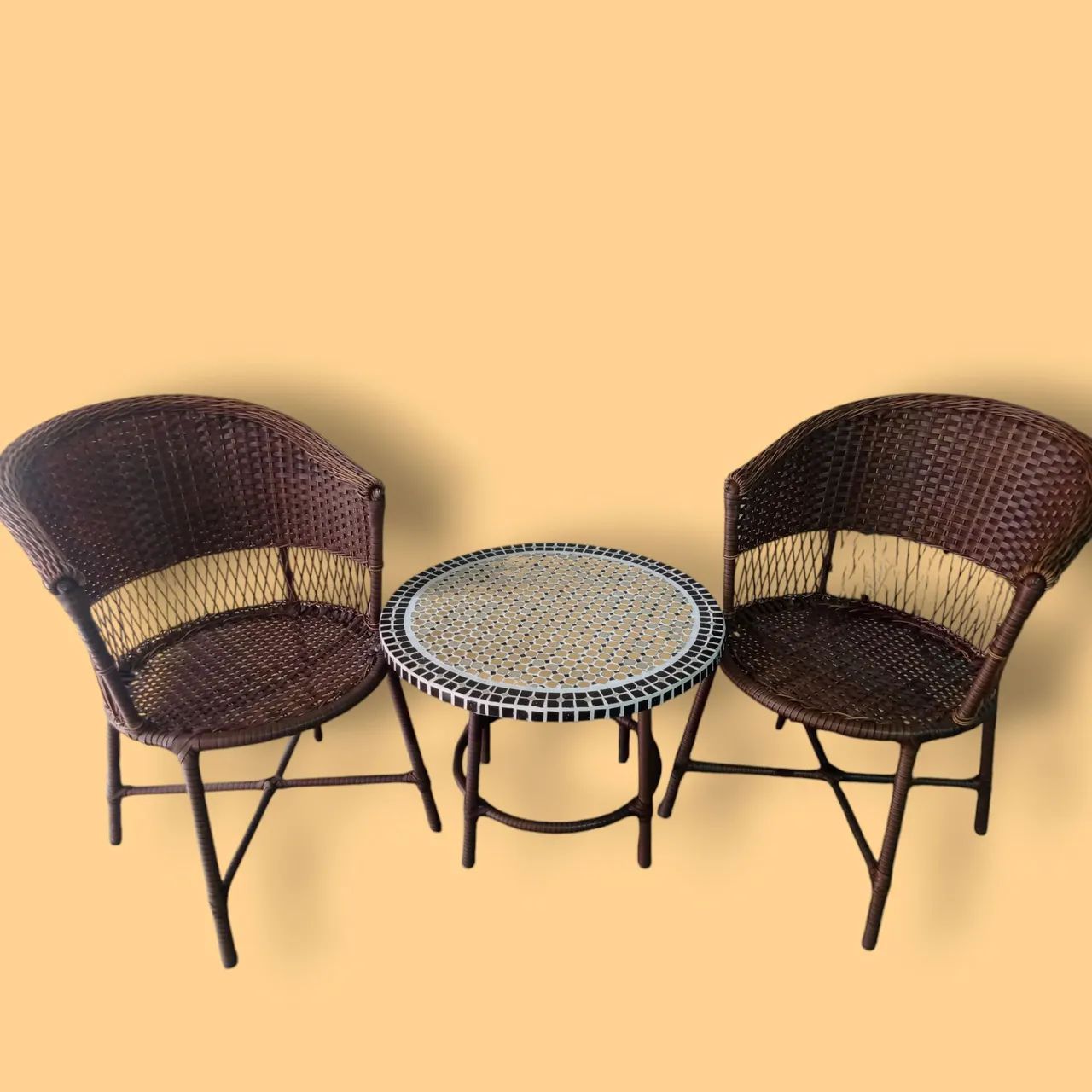 Mesa varanda, conjunto com a mesa baixa para apoio 