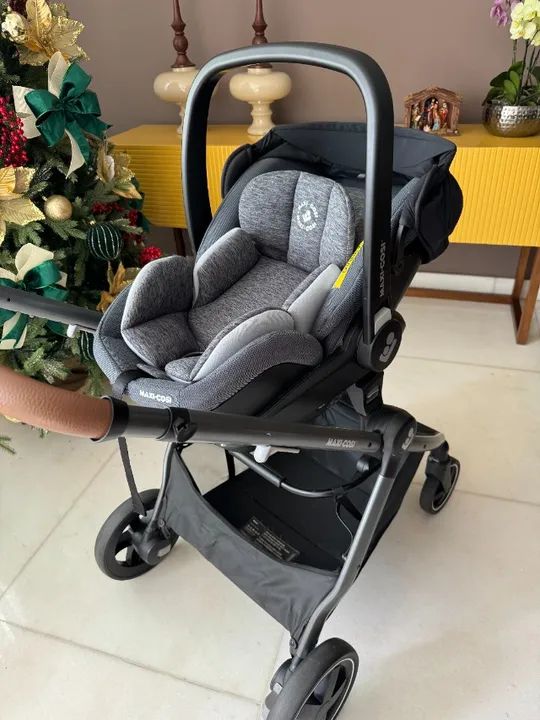 Carrinho Travel System Anna² Trio C/ ISOFIX Maxi-cosi Grey (Moisés + Bebê Conforto) - Foto 6