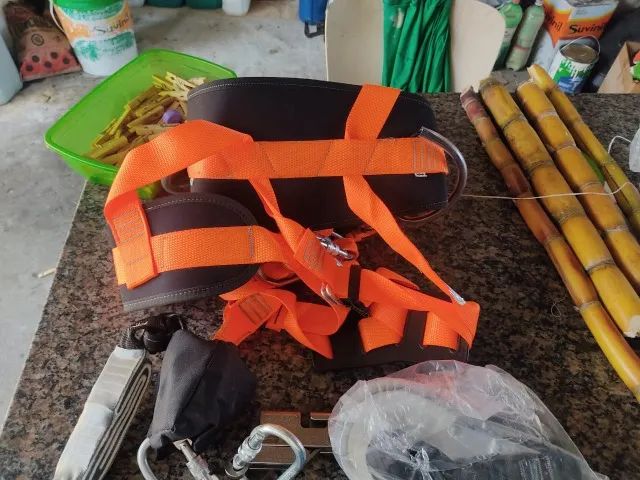  Kit Cinto Segurança Paraquedista 4 Pontos + Talabarte Y Abs - Foto 2