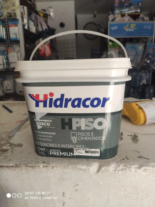 Tinta piso galão - Hidracor - 3,6L
