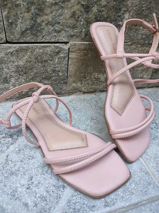 Sandália rasteirinha couro - Foto 3