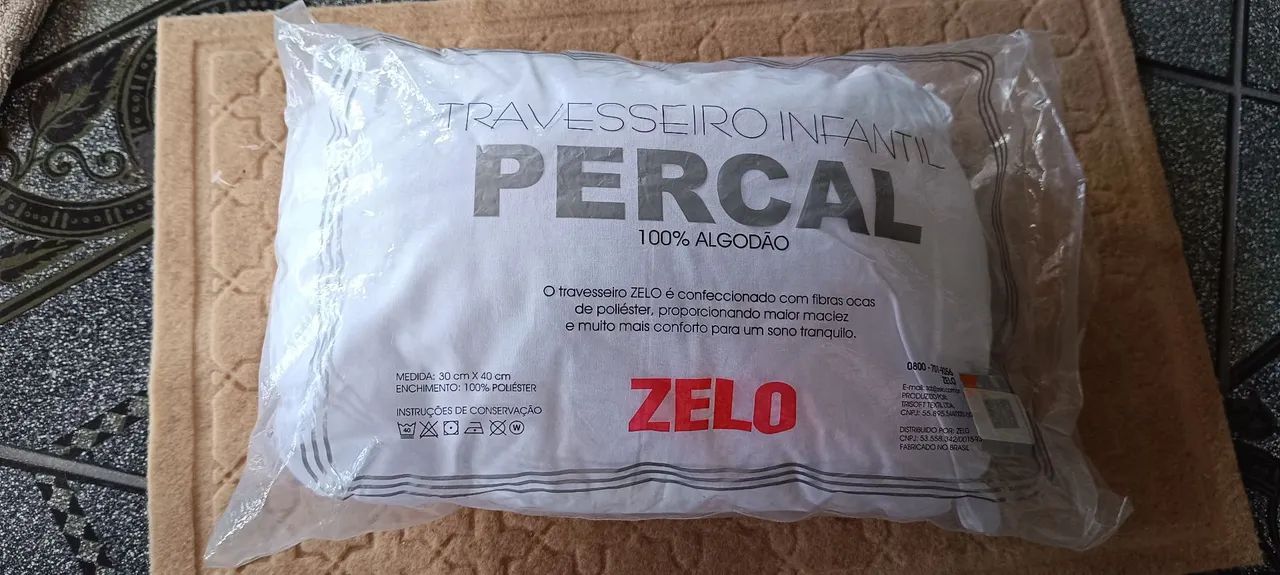 Travesseiro Infantil Percal 100% Algodão - Zelo - Foto 3