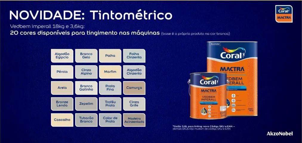 Tinta Emborrachada Coral - Mactra 18l - Foto 2