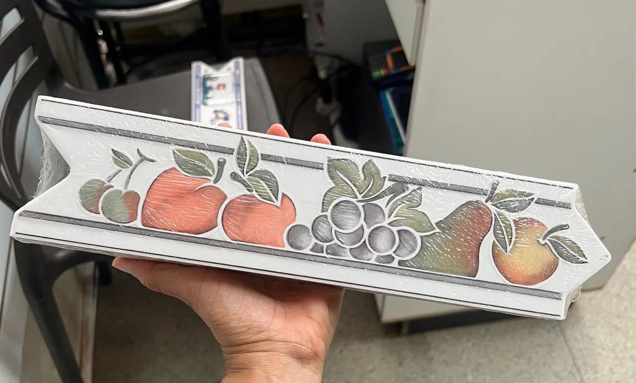 Lote de Faixa Decorativa de cerâmica Frutas