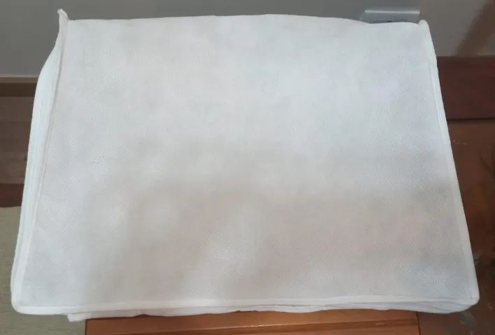 Organizador Multiuso TNT com Zíper na cor Branca marca Praticita 10 x 40 x 30cm  - Foto 2