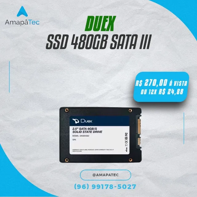 Ssd Duex 480Gb Sata III