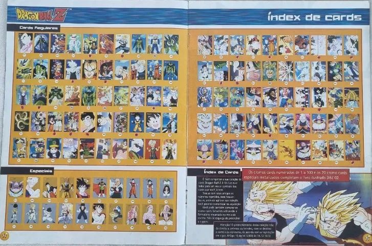 Livro Ilustrado - Porta-Cromos Cards - Dragon Ball Z - 2001 - Foto 2
