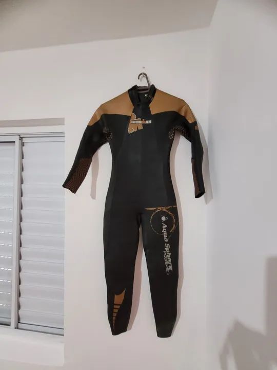 Neoprene Aqua Sphere Pro Series Ironman - Tamanho P - Foto 2