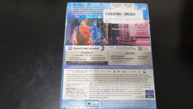Edicao Limitada Lacrado: WiFi Ralph Blu-Ray 4K HDR + Blu-ray + Digital + Livro - Foto 3