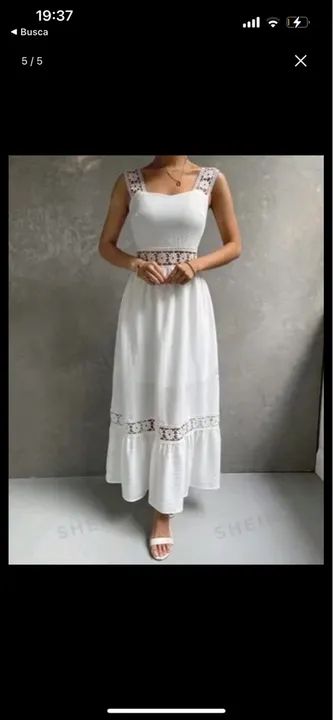Vestido branco luxo  - Foto 3