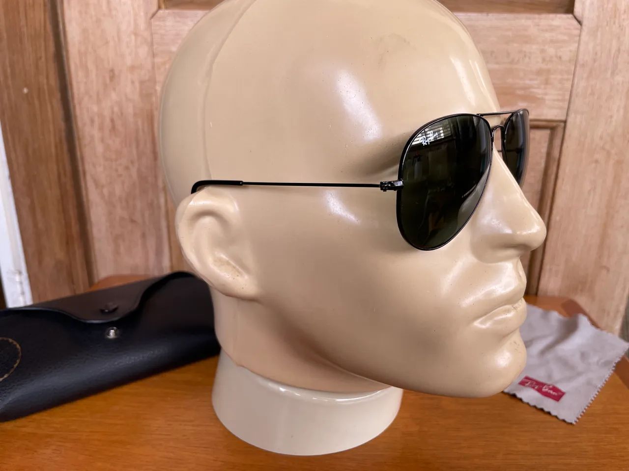 Óculos de sol Ray-Ban Aviator Total Black 3025L - Foto 4