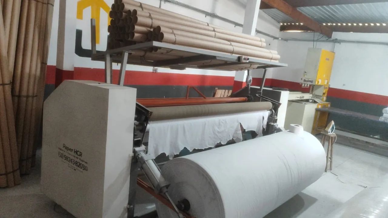 Máquina de papel interfolha e papel higiênico 