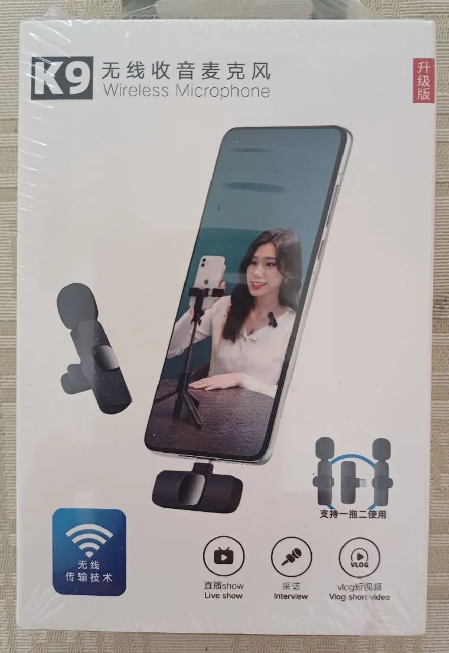 Microfone lapela Bluetooth  tipo C 