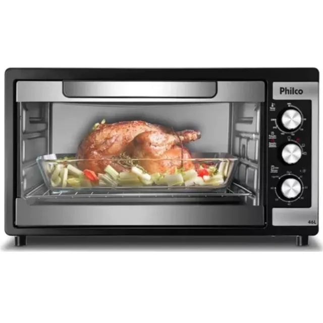 Forno Elétrico 46 Litros 1500w Pfe46p Preto Philco 110v - Foto 2