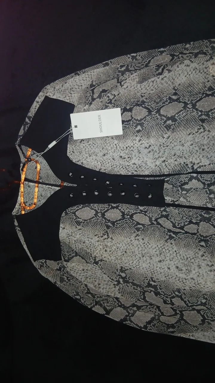 Blusa BATA CHIFFON COBRA 1023 ESTAMPADO  - Foto 5