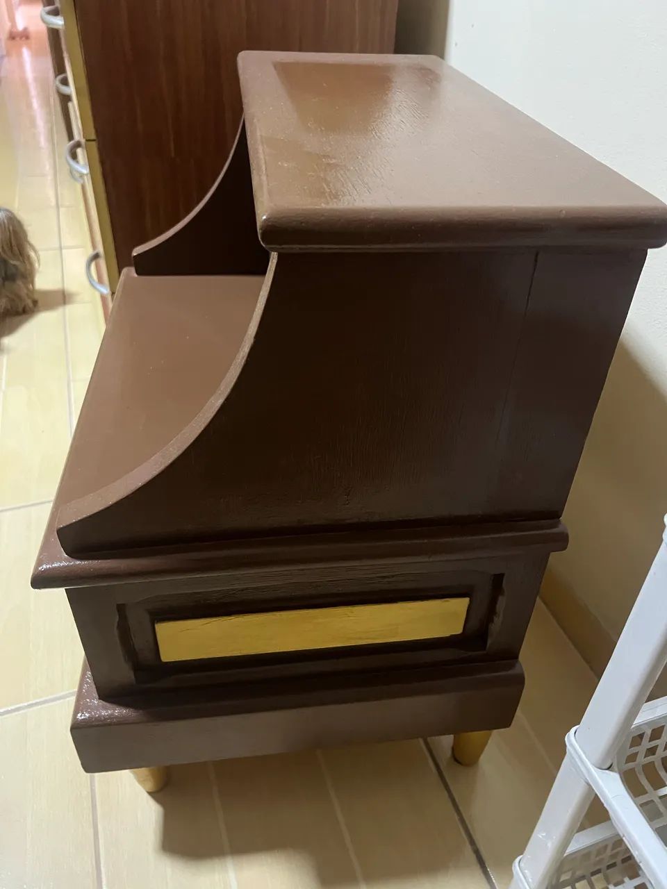 Mesa de cabeceira provençal retrô - Foto 4