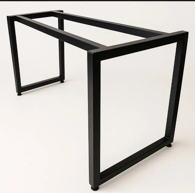 Pé De Mesa Industrial Em Aço Com Travessa Reforçada Forte - Foto 3