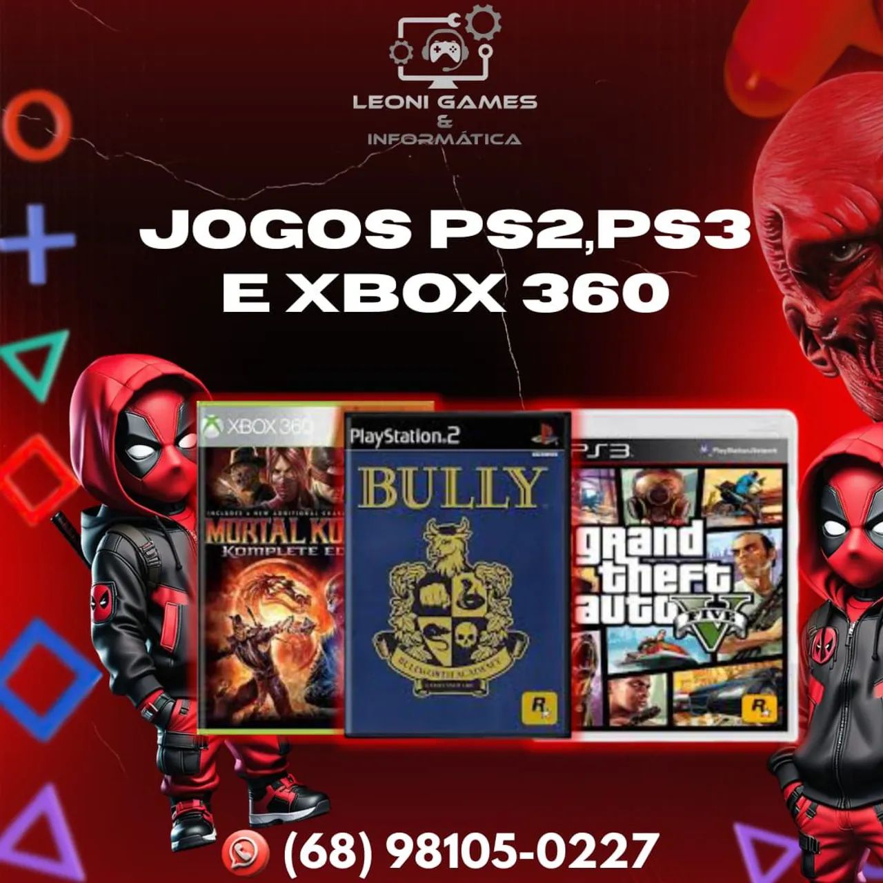 Jogos PS2, PS3 e Xbox 360 - Diversão Garantida!