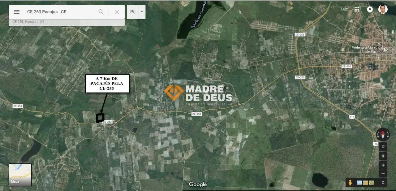 Terreno em Pacajus com 98.000 M²