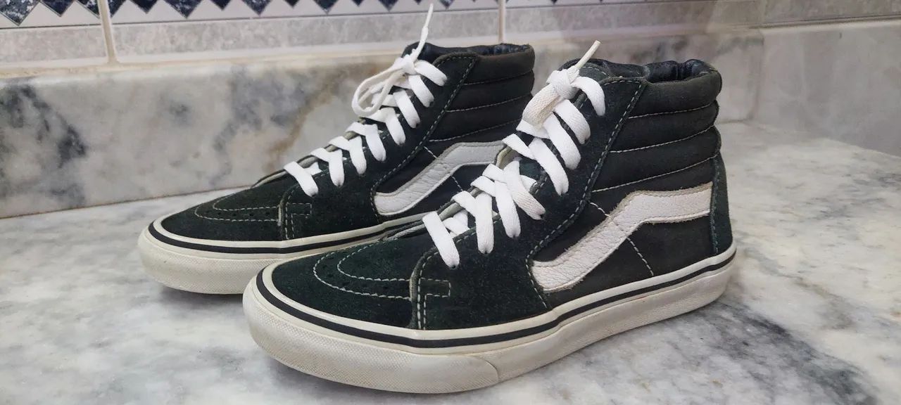 Tênis Vans Sk8-hi Black White - Foto 2