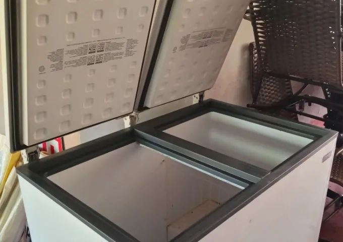 TWO-DOOR FREEZER WITH LOCKED MOTOR