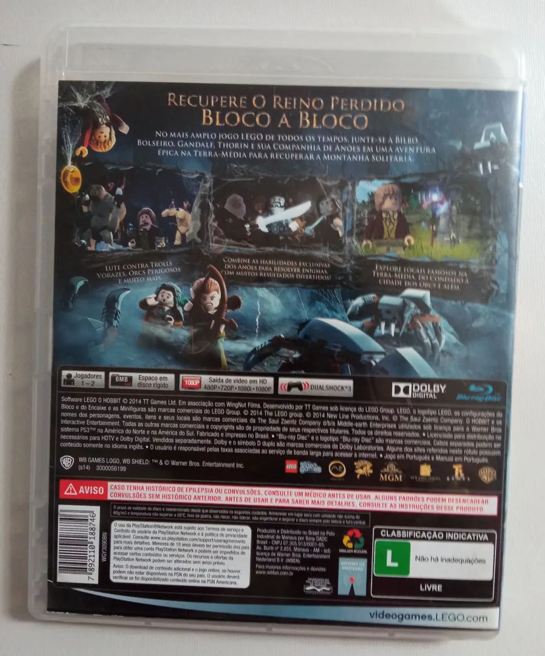 Jogo LEGO The Hobbit - PS3 original  - Foto 2