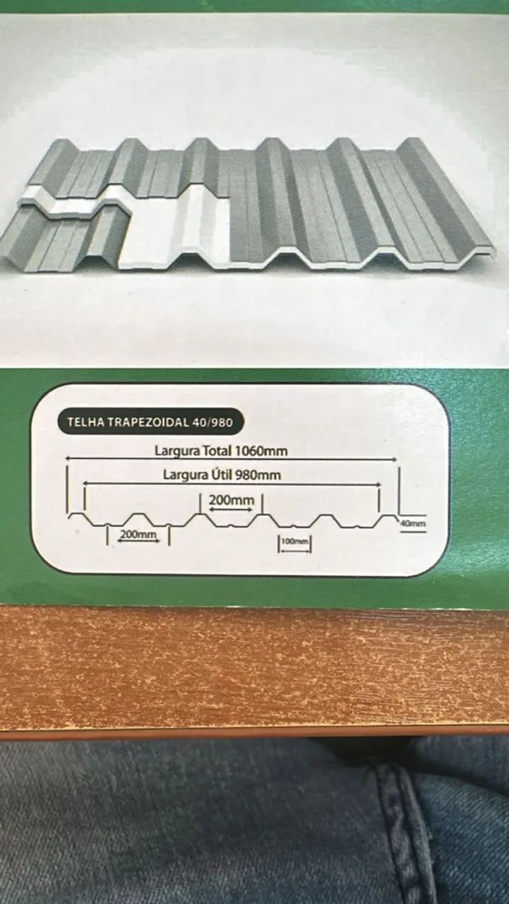 Vendo lote de telhas galvanizada com 7m de comprimento e 1,05 de largura?Leia o anúncio ? - Foto 3