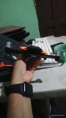 Drone Com Gps Wingsland S6 V2 Laranja - Foto 4