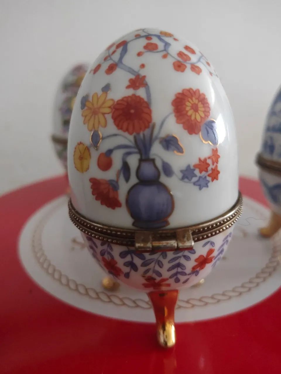 Caixa de bijoux em forma de Ovos Decorativos - Foto 3