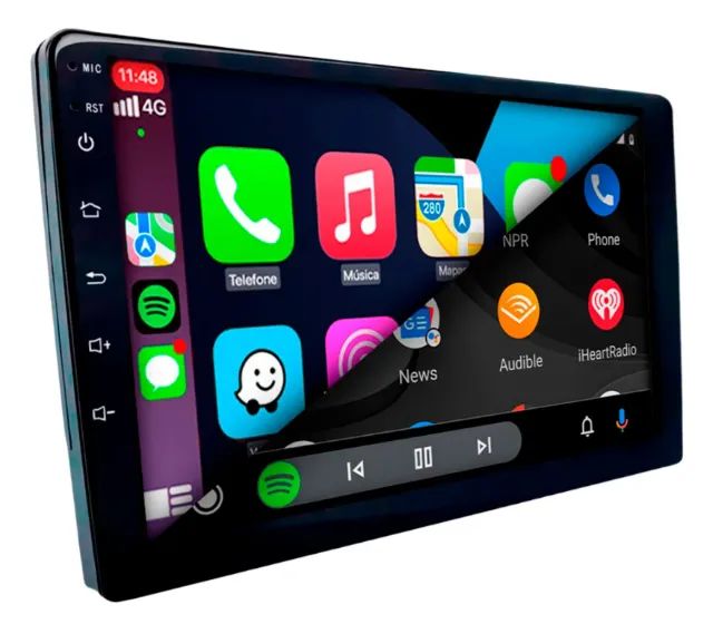 Central Multimídia H-Tech 9" IPS Android CarPlay GPS Wi Fi Bluetooth EasyConnect Quad-Core - Foto 4
