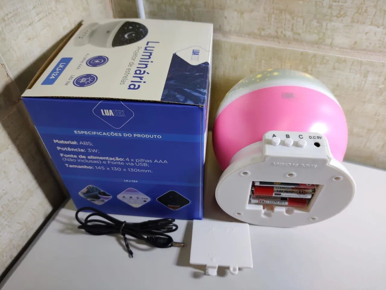 Luminária Projetor de Estrelas e LEDs  - Foto 4