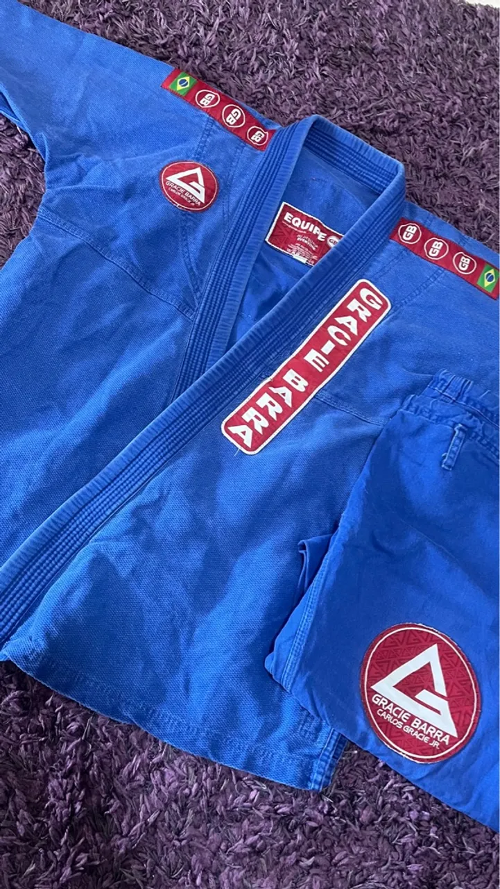 Kimono Gracie Barra A3 Azul - Jiu-Jitsu