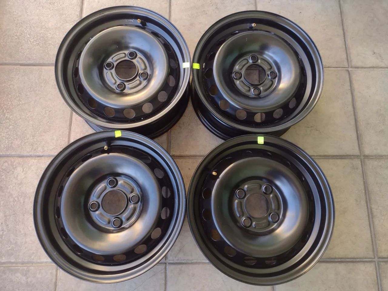 Jogo de Rodas de Ferro Aro 14 LINHA FORD 4X108 "NOVAS SEM USO"   - Foto 4