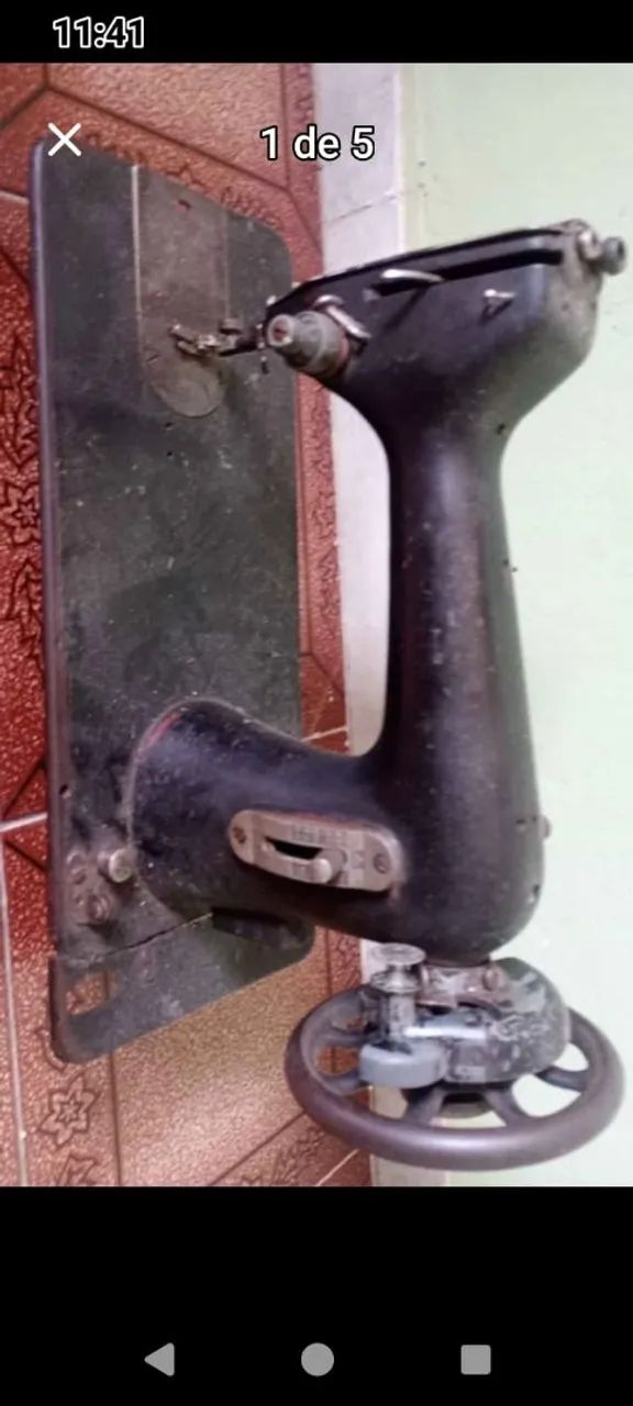 Máquina costura Singer antiguidade - Foto 5