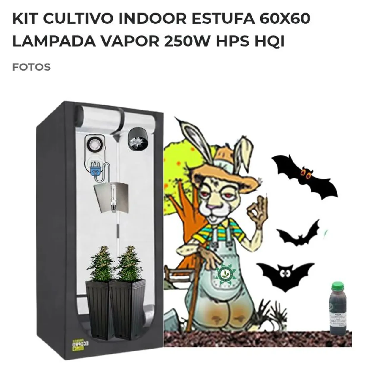 Kit Cultivo Indoor COMPLETO - ESTE VALOR PARA SAIR LOGO