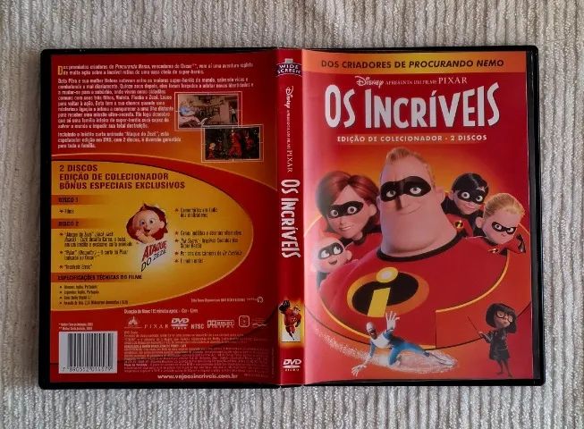 DVD Duplo Os Incríveis (Edição Rara e Especial)