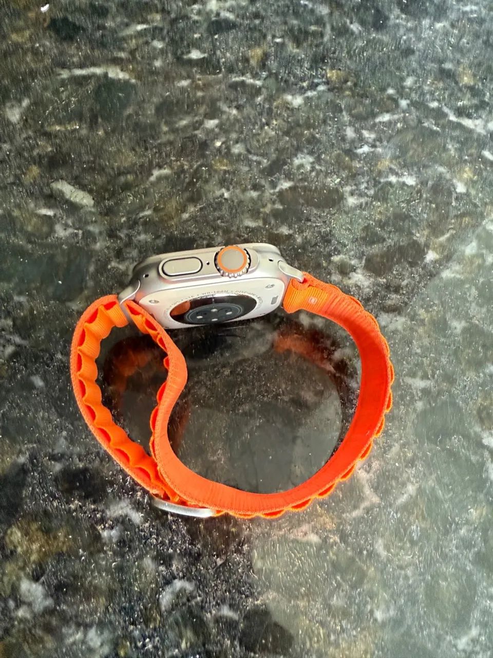 Apple Watch Ultra com Pulseira Ocean Laranja - Foto 5