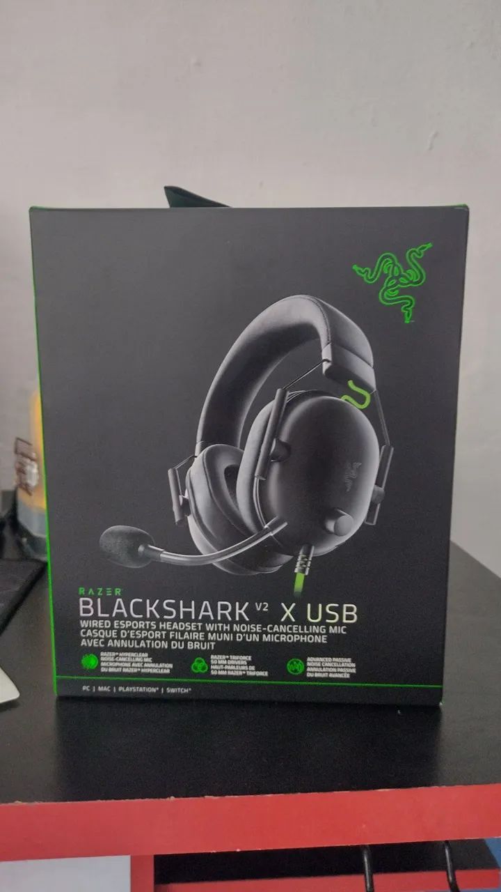 Headset Razer Blackshark V2 x usb 